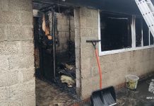 В поселке Ухолово горела хозяйственная постройка