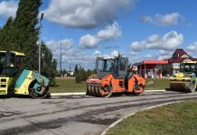 В Ухоловском округе продолжают ремонтировать дорогу по нацпроекту